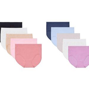 NWT Carole Hochman Women 5 Pack Seamless Panties Multicolor Size S-L $65 11HL148
